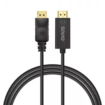 Kabel DisplayPort na HDMI 1,5m, CL-183 Savio SAVKABELCL-183