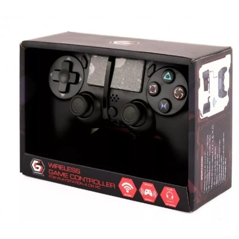 Kontroler do gier GEMBIRD JPD-PS4BT-01-BK bezprzewodowy kompatybilny z PS4