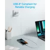 Anker Innovations 322 USB-C na USB-C Kabel Nylon 0,9M 60W Biały - Kabel - Cyfrowy/Dane (A81F5G21)
