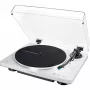 Gramofon audio z napędem paskowym Audio-Technica AT-LP70XBT srebrno-biały w pełni automatyczny