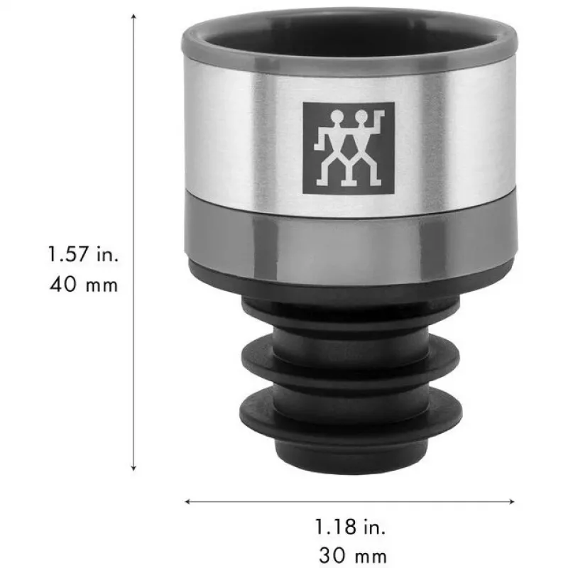 Pompa do konserwacji wina ZWILLING Fresh & Save 36802-000-0 — szary, plastik, wysokość 40 mm, średnica 3 cm