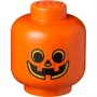 Pojemnik do przechowywania Room Copenhagen LEGO Storage Head Pumpkin duży pomarańczowo-czarny