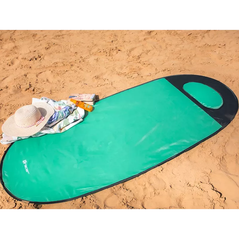 Mata plażowa TRACER Pop Up 46948 – lekka przenośna mata składana w kolorze miętowym