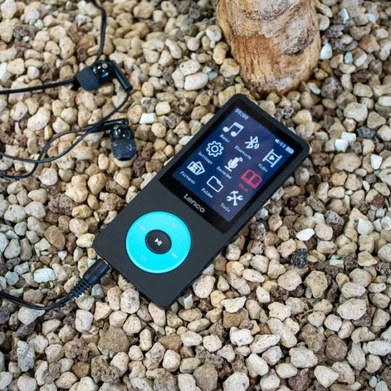 Odtwarzacz MP3 Lenco Xemio-860BU 8 GB Czarny Niebieski LCD 18h odtwarzania