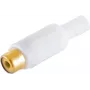 Złącze przewodowe RCA ShiverPeaks BS51500-WG białe