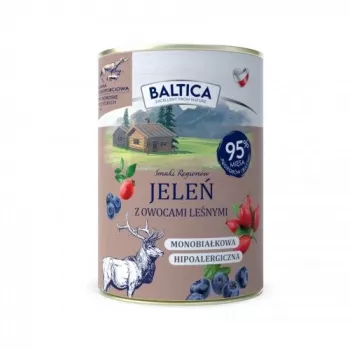 BALTICA regional flavours Jeleń z owocami leśnymi - mokra karma dla psów - 400g