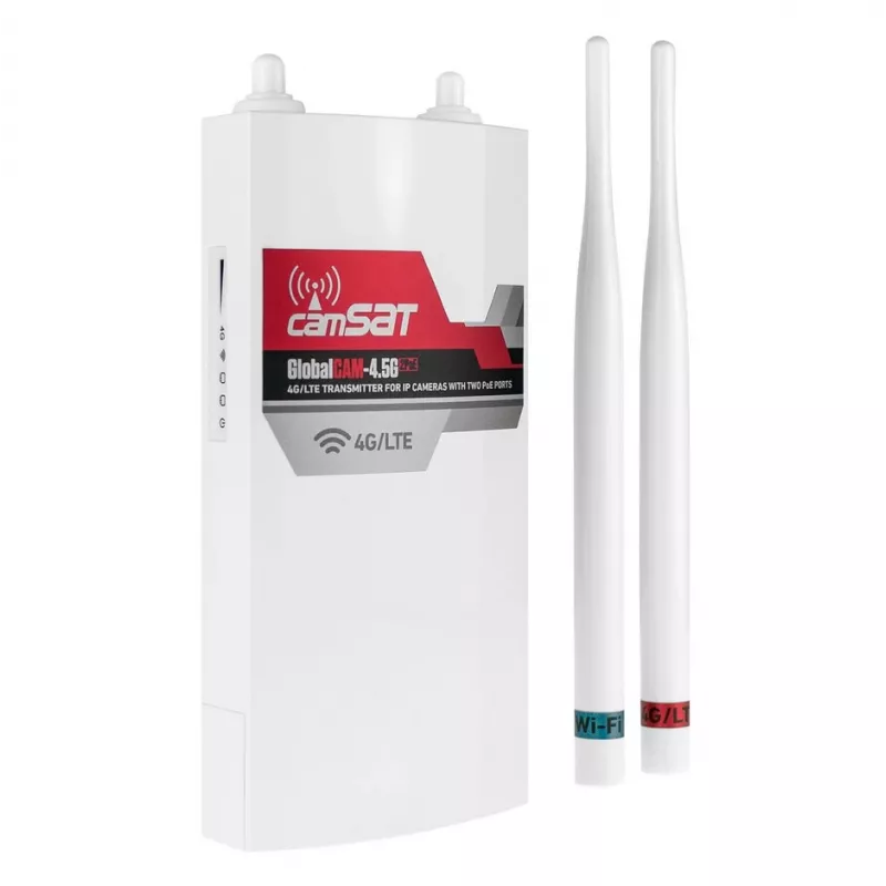 ZEWNĘTRZNY ROUTER CAMSAT LTE / 4G / 3G GLOBALCAM-4.5G 2PoE