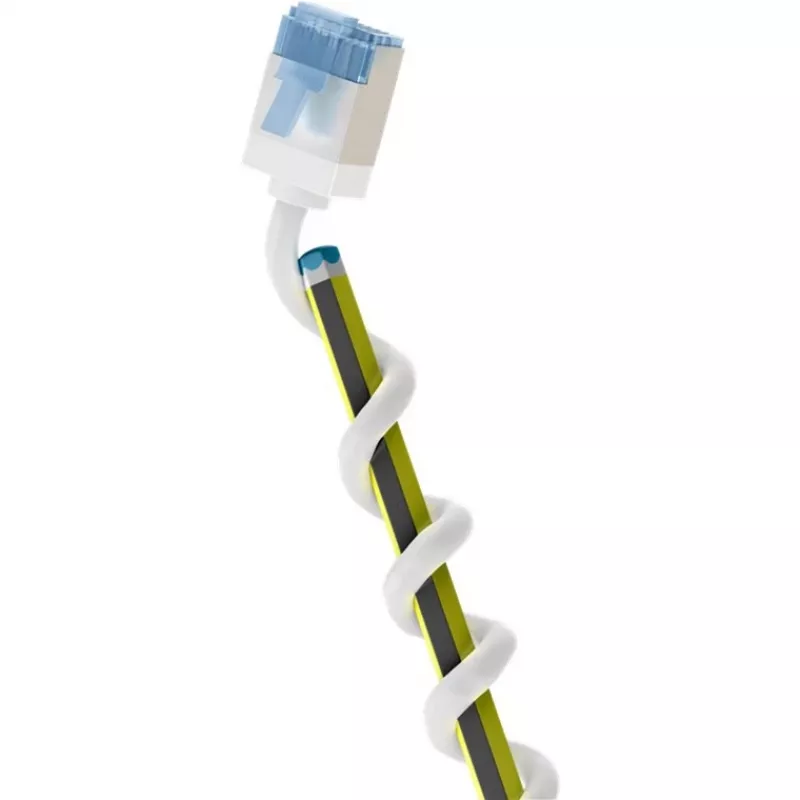 Goobay Ultra-Flexible CAT 6A Patch kabel cienki U/UTP Biały - extra-short plug (74285)