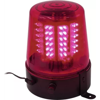 Lampa policyjna LED EUROLITE 108 LED czerwona — ostrzegawcza lampa pojazdu uprzywilejowanego, 108 czerwonych LED