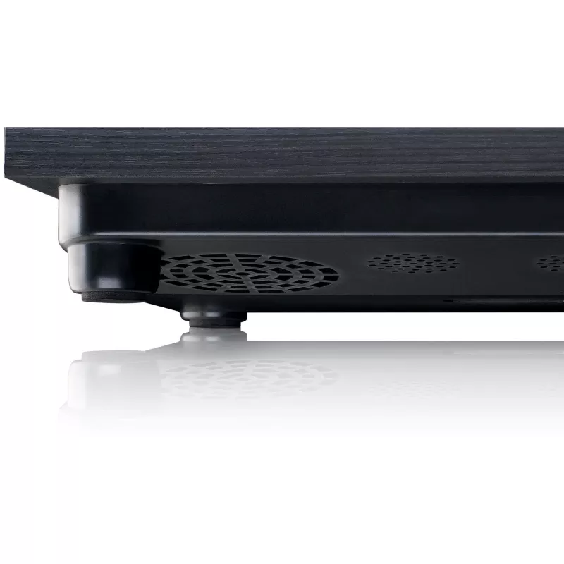 Gramofon audio z napędem paskowym Lenco LS-10 Czarny z wbudowanymi głośnikami, 33/45 obr./min, wyjście RCA, gniazdo słuchawkowe