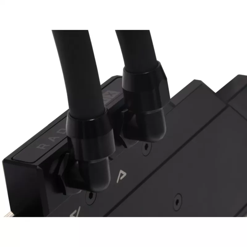 Alphacool HF Screw-In Fitting TPV Metal - 90° Rotatable 12,7/7,6mm - Czarny (17455)