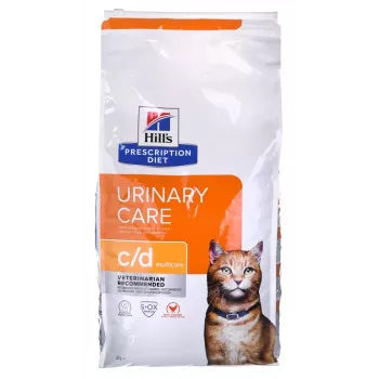 HILL'S PRESCRIPTION DIET Feline c/d Urinary Care Multicare sucha karma dla kota z kurczakiem 8 kg