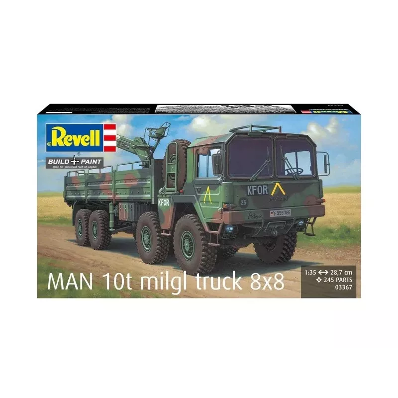 Zestaw modelu plastikowego REVELL Man 10T Milgl 8x8 Truck 1/35