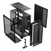 Obudowa PC MODECOM VOLCANO EXPANSE T Midi Tower, szkło hartowane, USB-C, obsługa micro ATX, GPU do 430 mm, chłodzenie CPU do 180 mm, 3x wnęki 3,5 cala, 2x 2,5 cala, czarna
