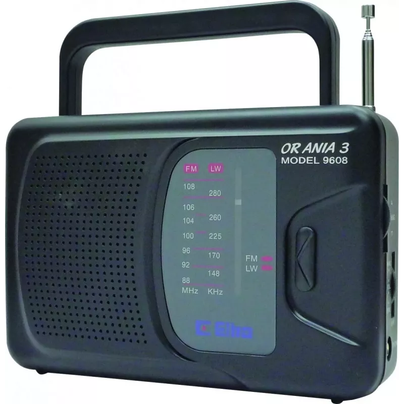 Radio zasilane sieciowo i bateryjnie FM, LW Eltra Ania