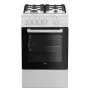 Kuchenka Beko FSG52020FW Kuchenka wolnostojąca Gazowa Czarny, Biały