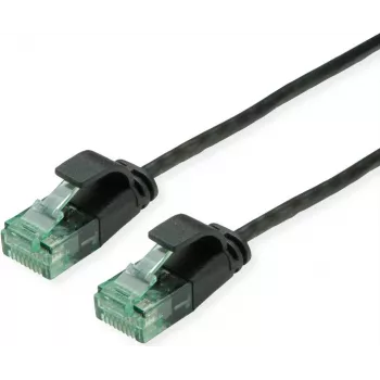 Kabel krosowy ROLINE RM UTP Kat6A/Kl.EA cienki czarny 1m - UTP (21.45.3453)