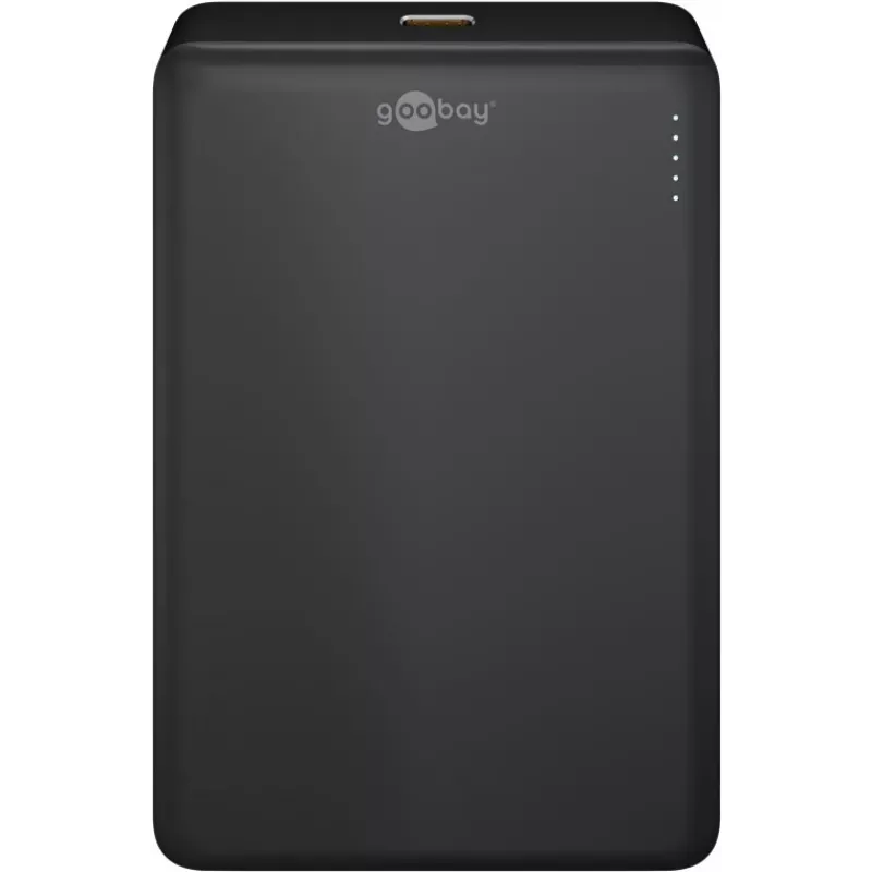 Goobay Magnetyczny Bezprzewodowy Power Bank | 70183 | 10000 mAh | USB-C | Czarny