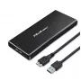 Obudowa zewnętrzna dla dysku SSD M.2 SATA QOLTEC 51854 USB 3.0 bez narzędzi