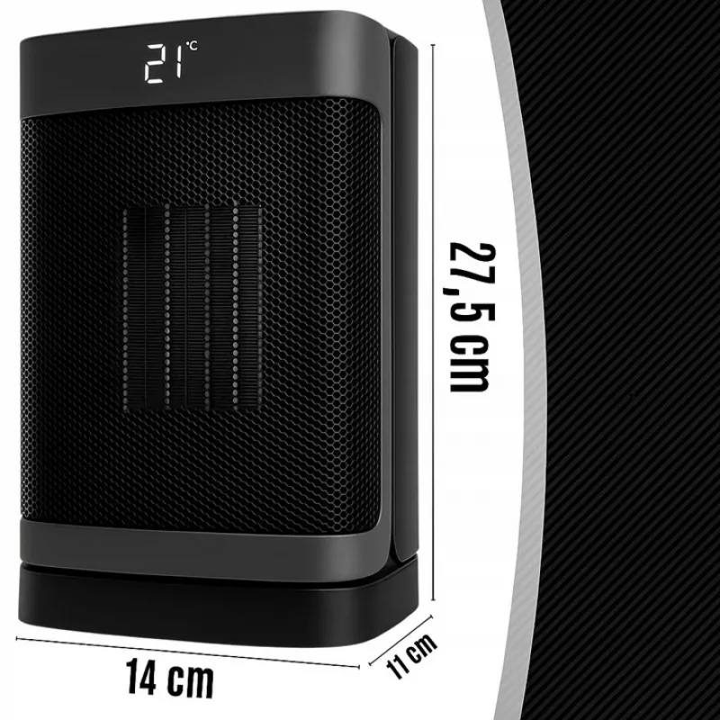 Extralink Ceramiczny Elektryczny Grzejnik Wieżowy 1500W LED Pilot