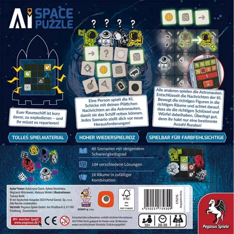 A.I. Space Puzzle, gra planszowa