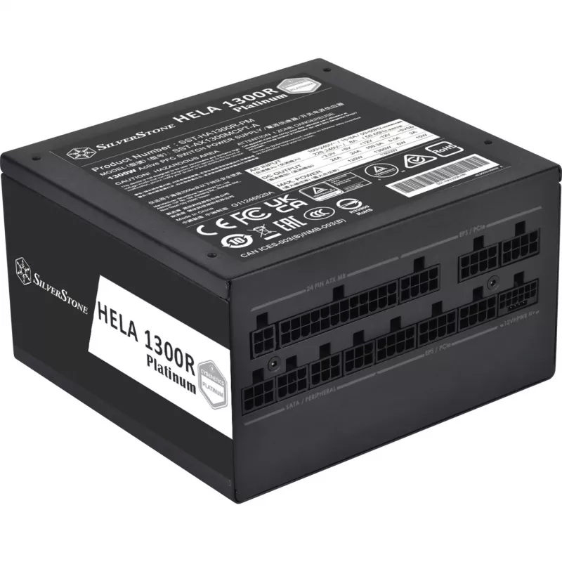 SST-HA1300R-PM 1300W, zasilacz do PC czarny, 9x PCIe, zarządzanie okablowaniem, 1300 W
