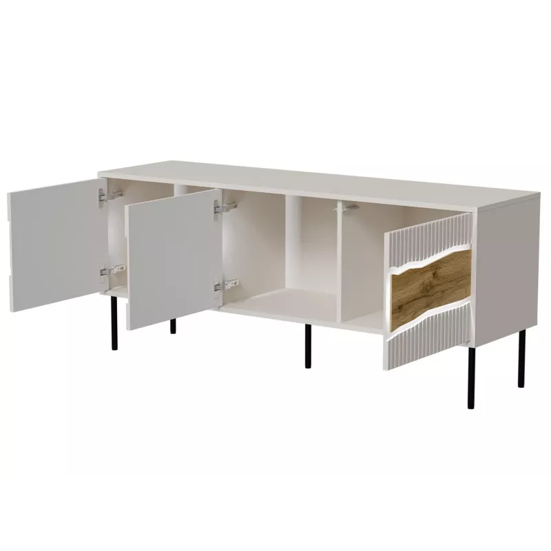 Cama INSERTO 3D szafka TV 143.5x40x61.5 kaszmir + LED