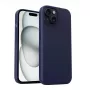 Etui ochronne Aukey PC-GJ10B do iPhone 15 Plus, storm niebieski, smukła ochrona krawędzi i plecków