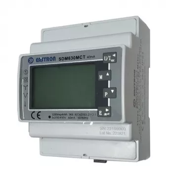Trójfazowy licznik energii elektrycznej Growatt PV Smart Meter TPMCTE100A 100A — do systemów fotowoltaicznych, pomiar oparty na przekładnikach prądowych
