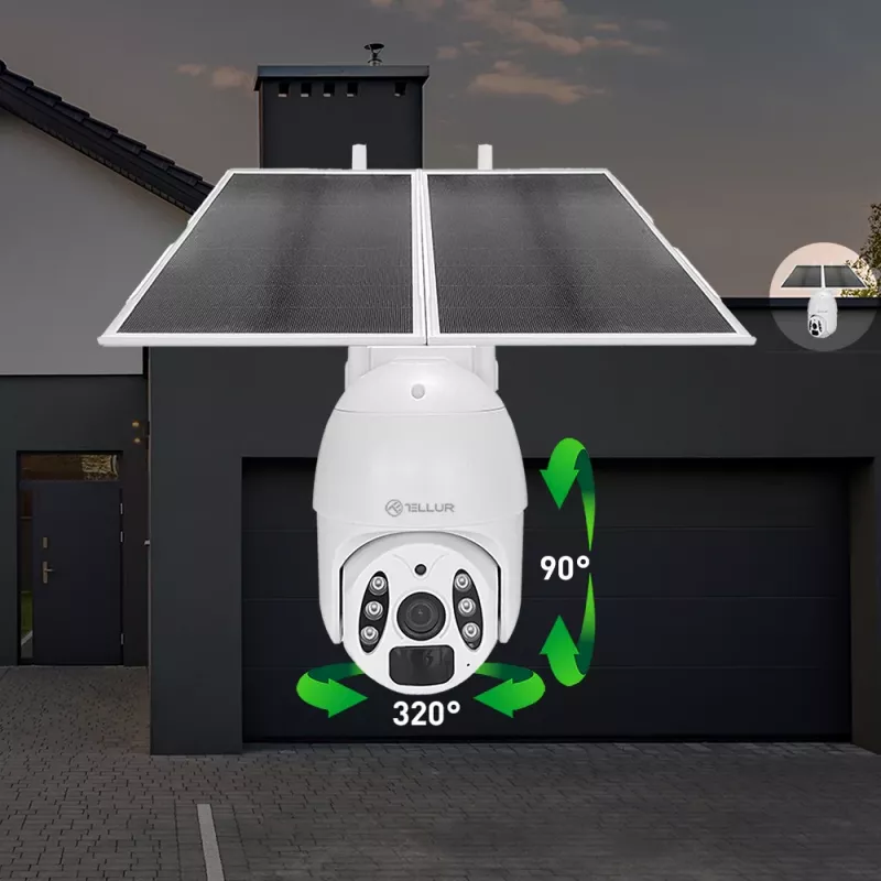 Kamera monitorująca Tellur Smart WiFi Solar Camera P&T 3MP 2K UltraHD