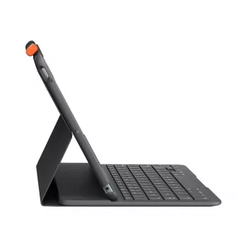 Logitech cienki Folio Szary Bluetooth QWERTZ Szwajcarska Klawiatura do iPada