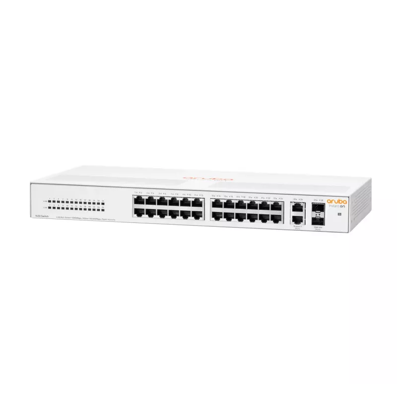 HPE Aruba Networking Aruba Instant On 1430 26G 2SFP Niezarządzalny L2 Gigabit Ethernet (10/100/1000) 1U
