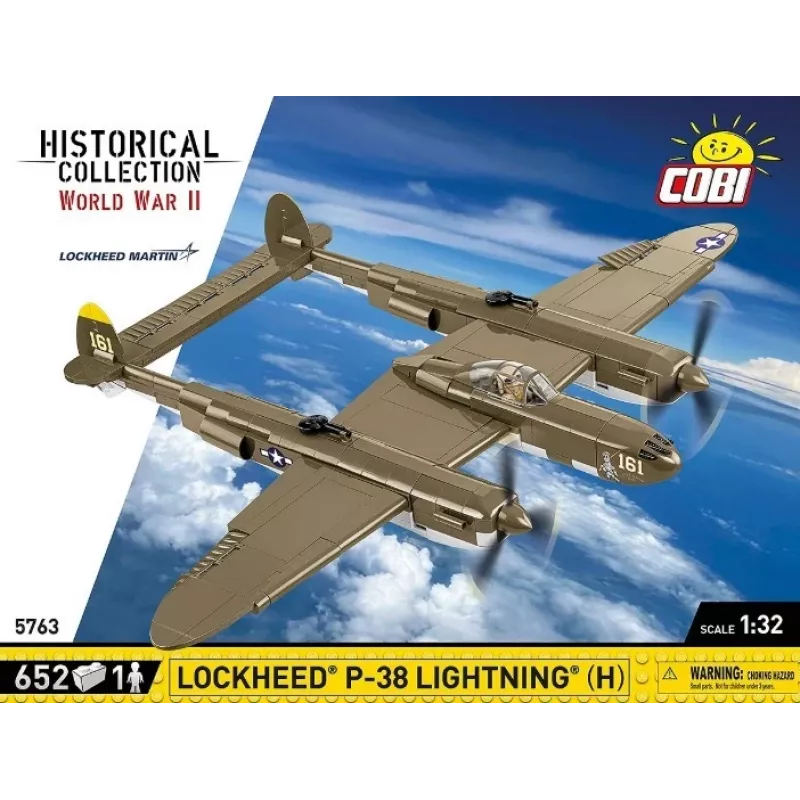 Cobi Klocki Lockheed P-38H Lightning zestaw 5763 — model w skali, kolekcjonerski model samolotu