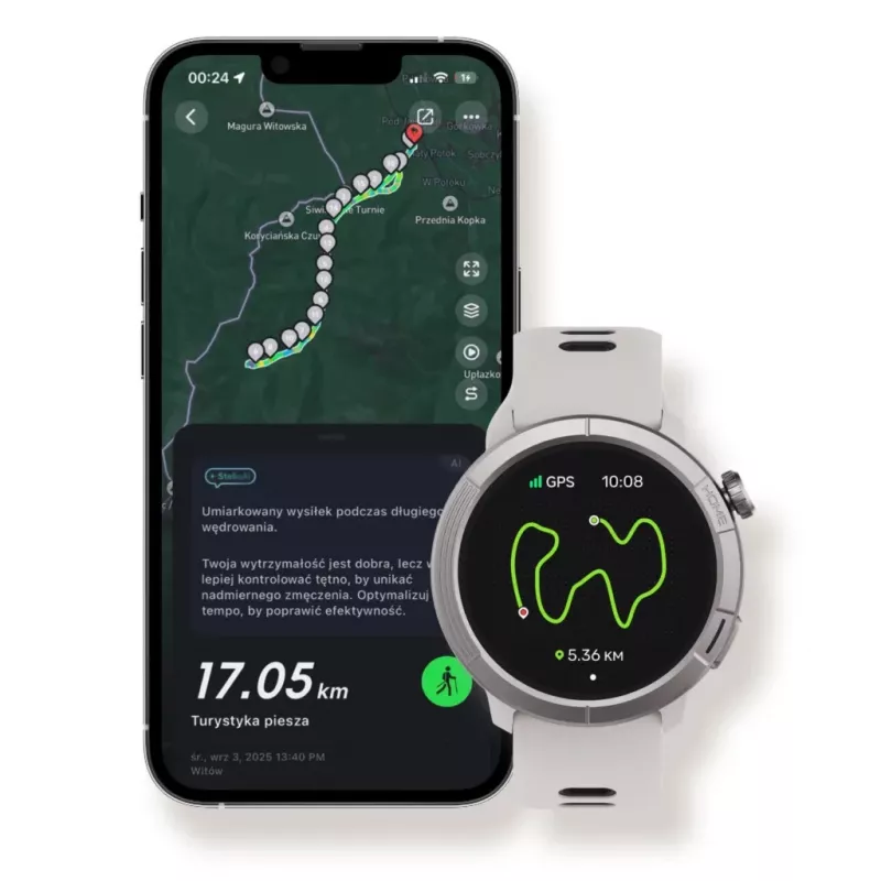 Stelio smartwatch Activ Pro GPS model STSWA102TN, tytanowa koperta 46mm