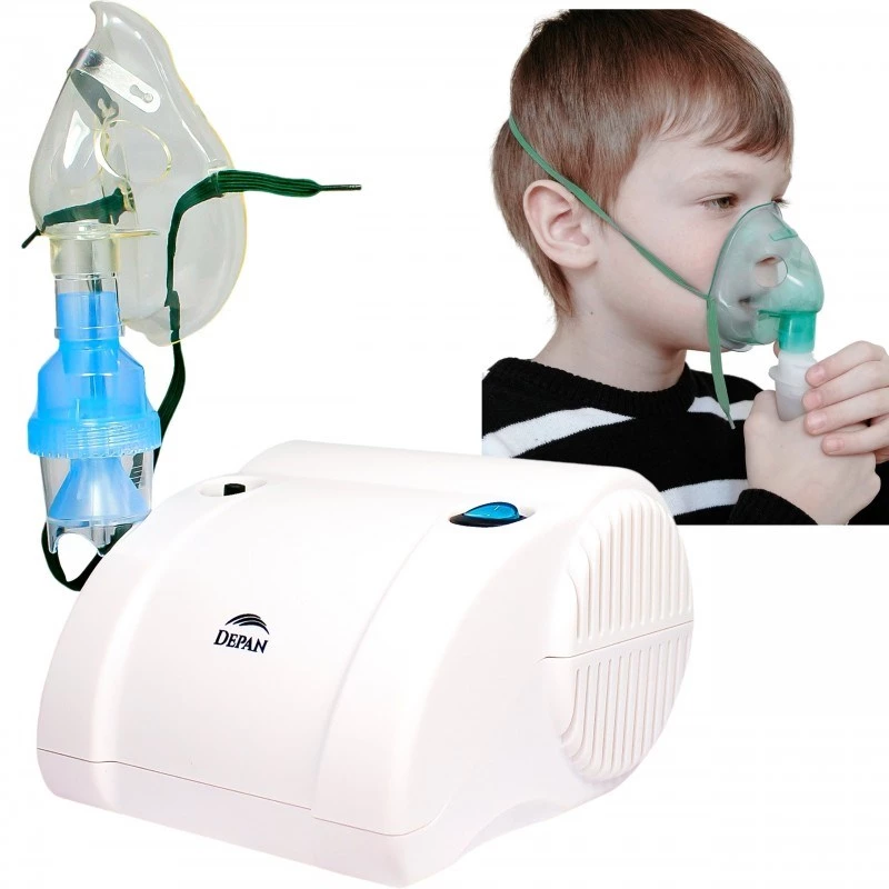 Inhalator HELBO cichy tłokowy z dwiema maskami