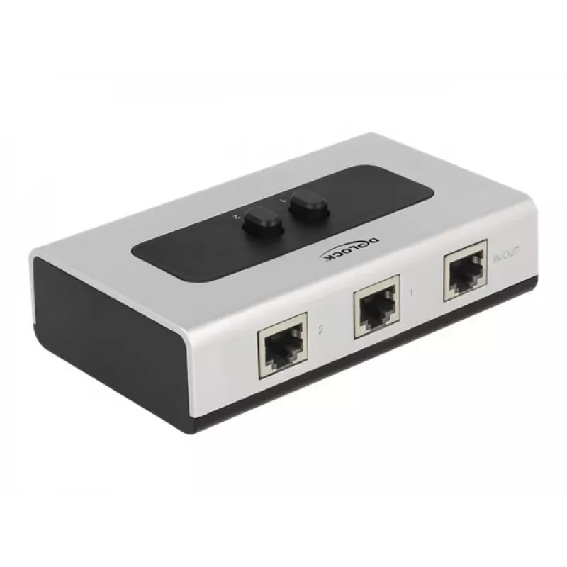 Hub DeLOCK 87673 1000 Mbit/s Czarny Szary