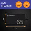 QOLTEC Charger 65W GaN Super Fast cienki PD 5-20V 3.25A USB-C