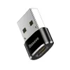 Baseus Adapter USB męski na Type-C żeński Czarny