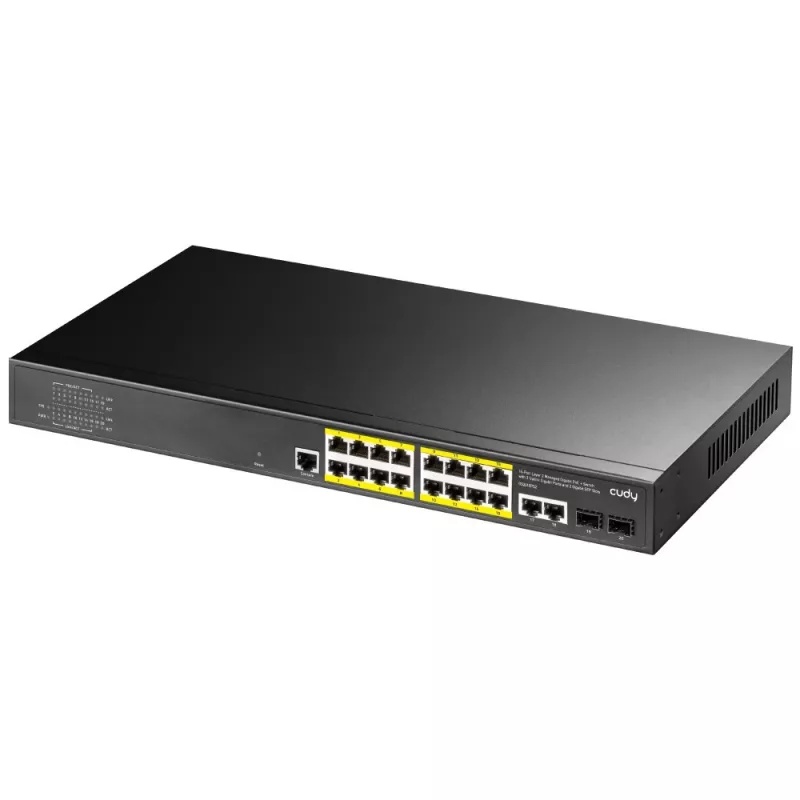 Zarządzalny przełącznik Gigabit Ethernet L2 Cudy GS2018PS2 16 portów PoE