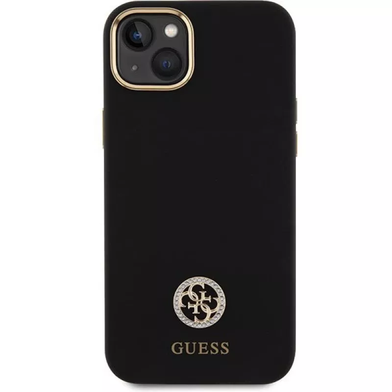 GUESS | GUHCP15M4DGPK | Etui ochronne | Apple | iPhone 15 Plus/14 Plus | TPU, silikon, mikrofibra | Czarny