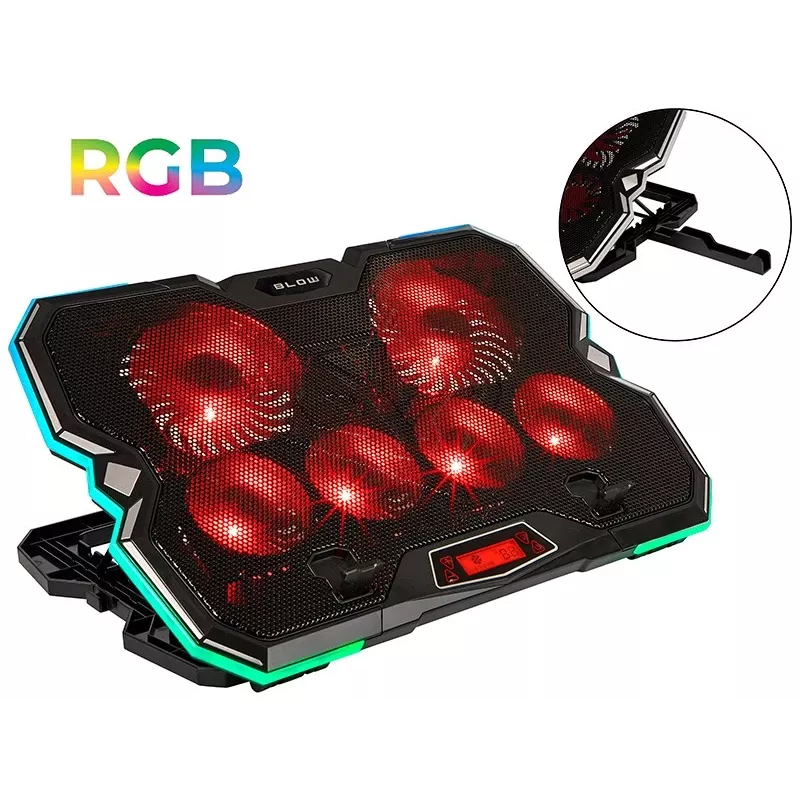 6 FAN VORTEX RGB podstawka chłodząca do laptopa