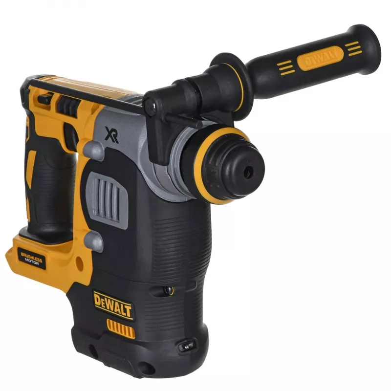 Młotowiertarka DeWALT DCH273N z silnikiem bezszczotkowym, przeznaczona do wydajnego wiercenia w betonie o maksymalnej średnicy 2,4 cm. Kup online w DistriNode.