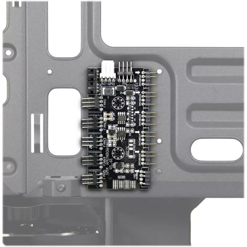 Obudowa INTER-TECH X-608 INFINITY MICRO, microATX, RGB, frontowy i boczny panel z hartowanego szkła, bez zasilacza