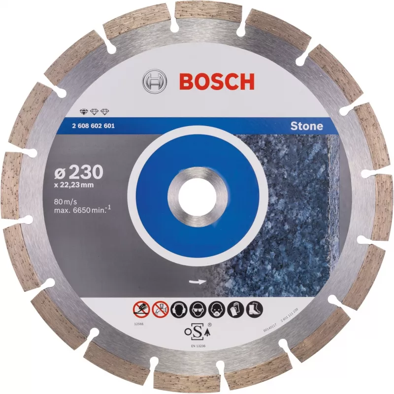 BOSCH DISC D.* 230x22 SEG STONE