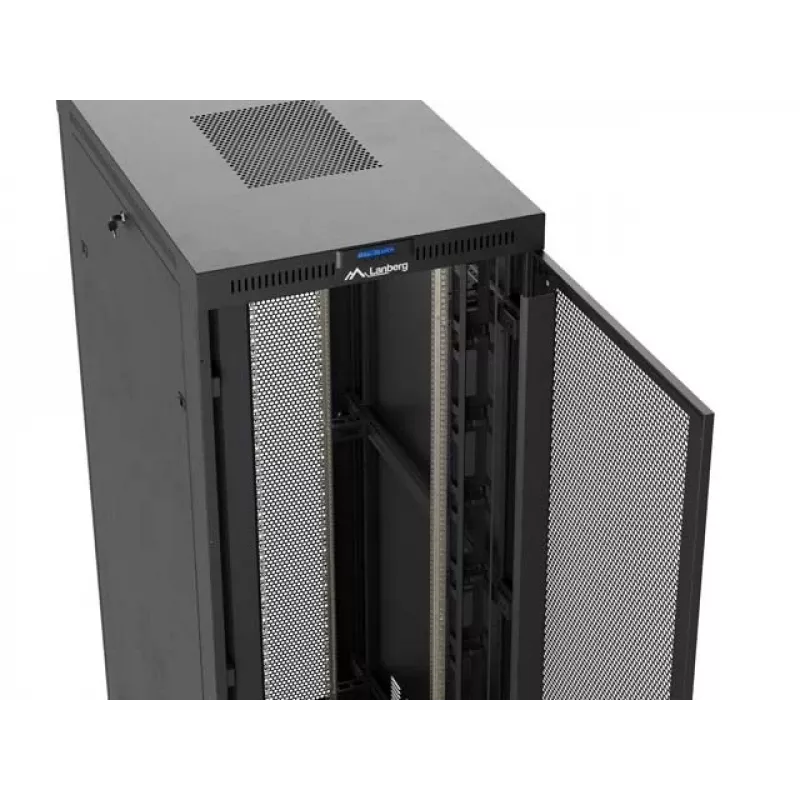 Szafa rackowa LANBERG FF01-8247-23BL 47U wolnostojąca, 2343×800×1200 mm, IP20, 165 kg, obciążenie 1200 kg