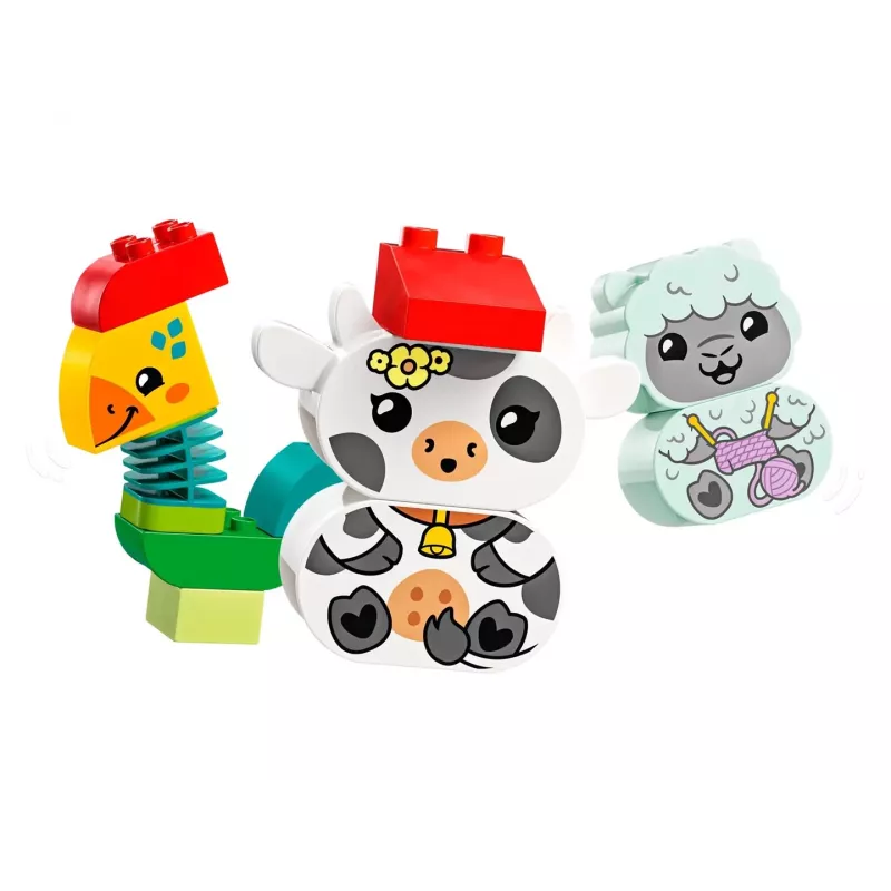 LEGO DUPLO Animal Train 10412 — 19 elementów, dla dzieci od 1,5 roku, 170×60×430 mm