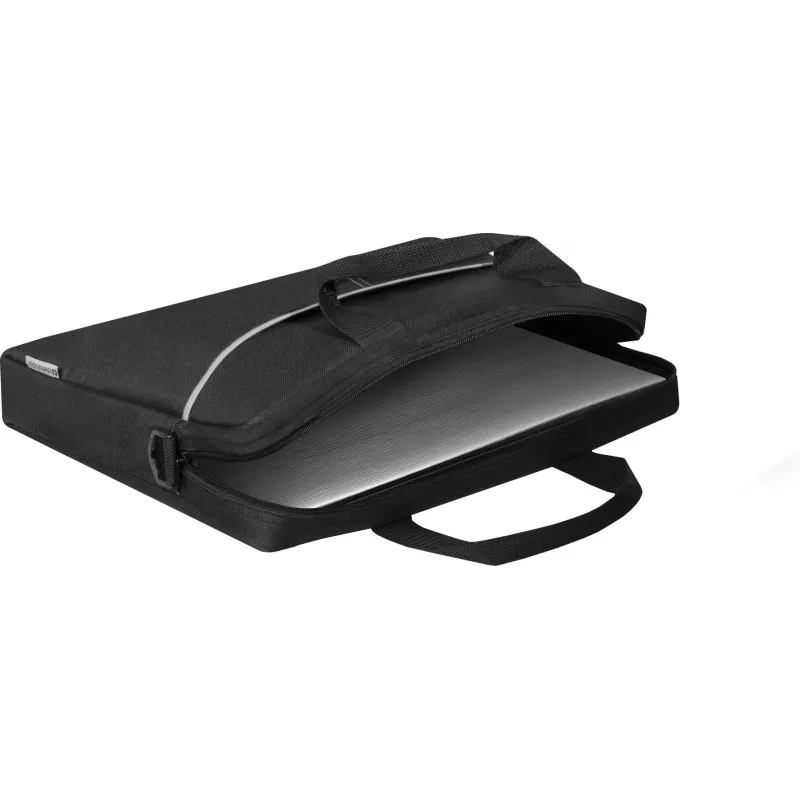 Torba na laptop DEFENDER Lite 39,6 cm (15,6 cala) Czarny/Szary, poliester, zamek błyskawiczny, uchwyt, odpinany pasek na ramię