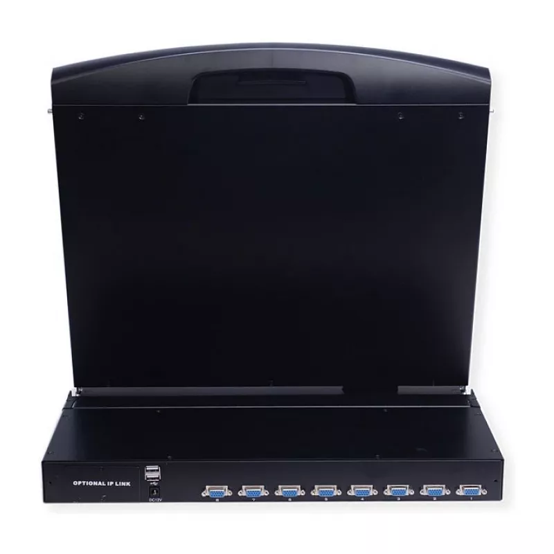 Konsola rackowa VALUE 26.99.0123, 17 cali (43,2 cm) LCD, 1280×1024, 1U, klawiatura francuska, czarna