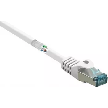 Kabel sieciowy RJ45 kabel krosowy CAT 6a S/FTP 3,00 m biały trudnopalny 1 szt. (RF-5043786)