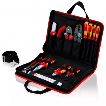 Knipex Torba na narzędzia kompaktowa Electric - Czarna - Czerwona - Poliester - 8 kieszeni - 410 mm - 290 mm - 60 mm (00 21 11)
